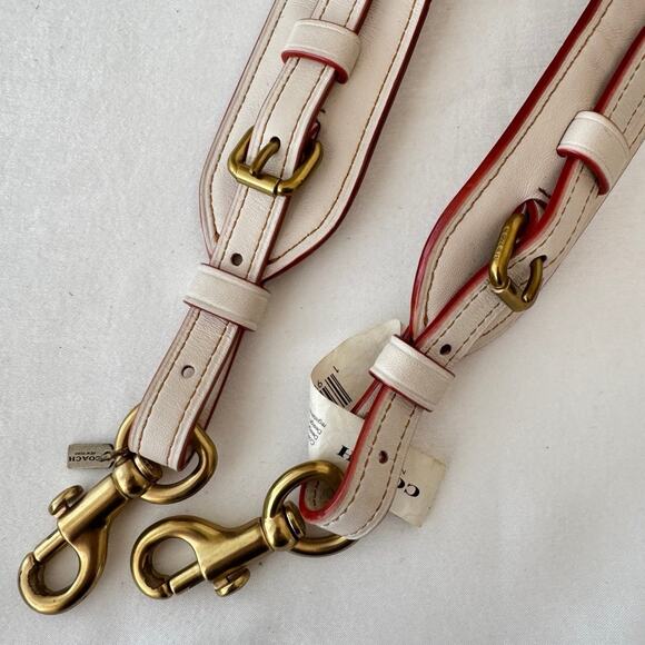 Coach Novelty Tea Rose Bag Replacement Strap Chalk HU - Picture 3 of 5